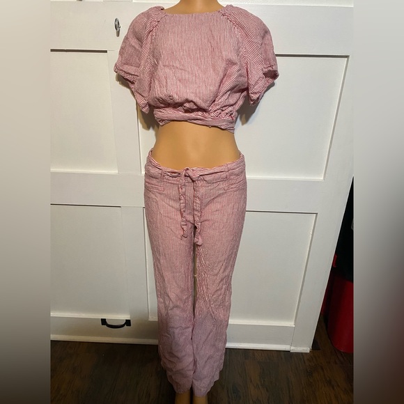 Linea Donna Pants - Matching Set Striped